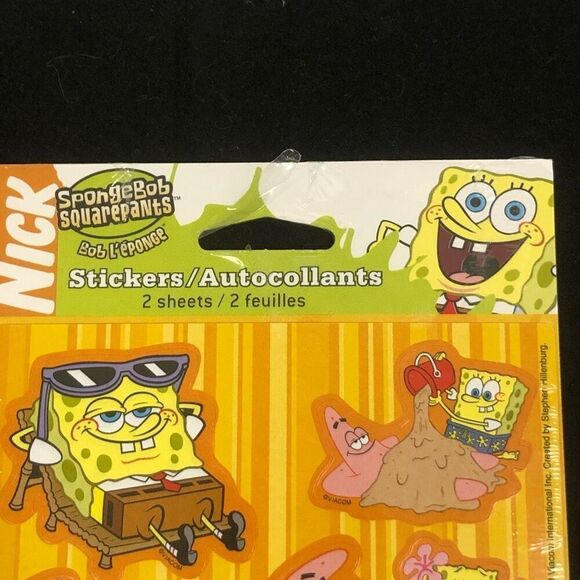 spongebob squarepants american greetings stickety doo da viacom 2006 nickelodeon - Picture 2 of 5